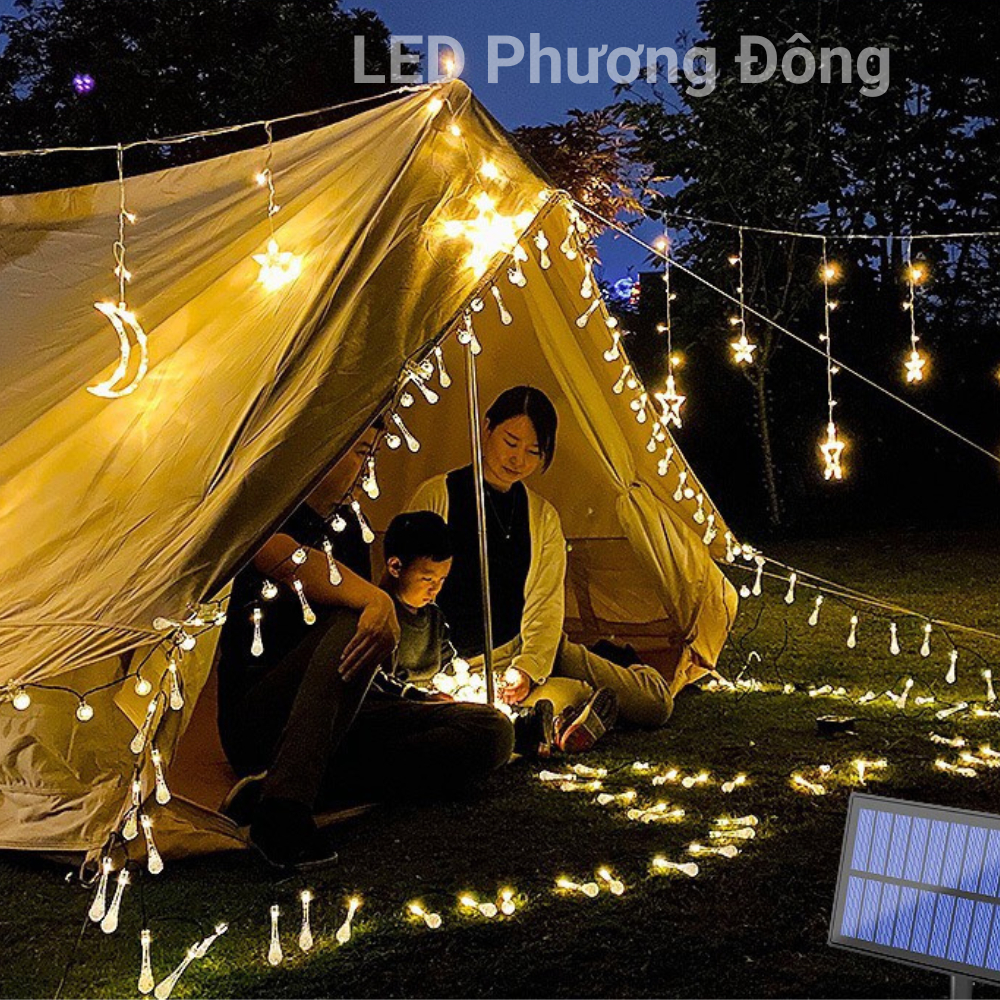 Dây Đèn LED chớp kiểu giọt nước Đủ màu và màu vàng 9m - 28 bóng