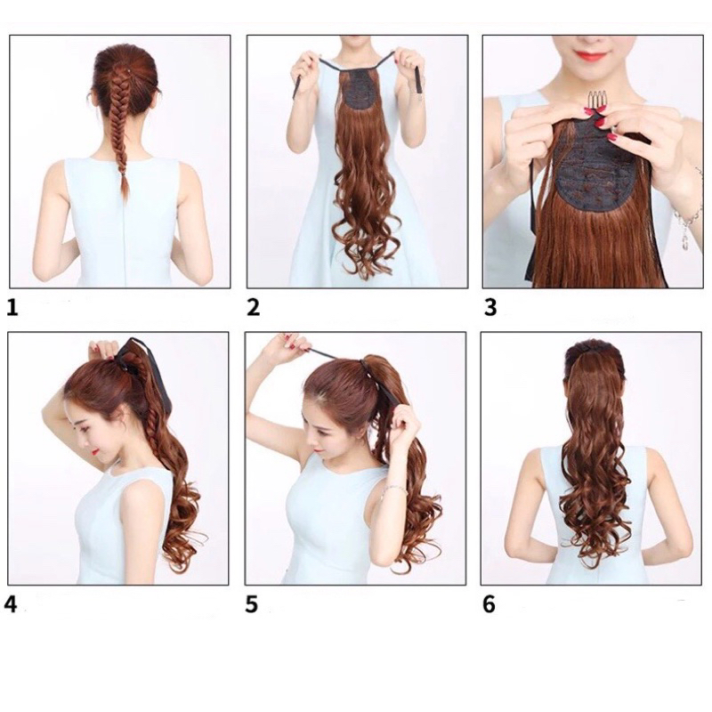 ❤️TÓC GIẢ BUỘC/ TÓC GIẢ CỘT XOĂN ĐỦ ĐỘ DÀI❤️ SỈ TÓC QUỐC TÓC GIẢ ĐẸP