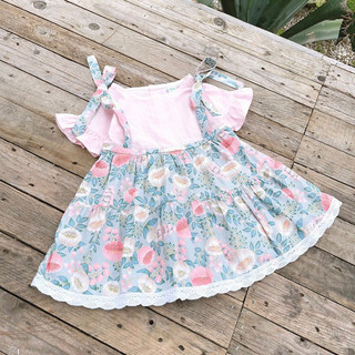 Váy bé gái (9-26kg) vintage dễ thương cho bé gái 1-7 tuổi (8-27kg) N0026