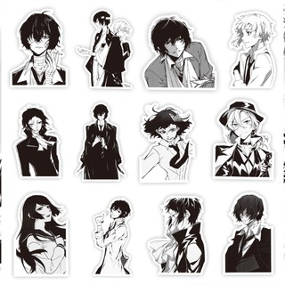 [hàng sẵn-2 MẪU] Set 60-65 stickers Bungo Stray Dogs Văn Hào Lưu Lạc | Miếng hình dán DIY không trùng, chống thấm HD1