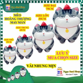 THÚ NHỒI BÔNG CON MÈO HOÀNG THƯỢNG MAY MẮN MÈO THẦN TÀI ĐẸP NHƯ ẢNH - GẤU BÔNG MÈO THƯỢNG ĐẾ [ NGỌC SUSI]