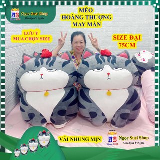 THÚ NHỒI BÔNG CON MÈO HOÀNG THƯỢNG MAY MẮN MÈO THẦN TÀI ĐẸP NHƯ ẢNH - GẤU BÔNG MÈO THƯỢNG ĐẾ [ NGỌC SUSI]