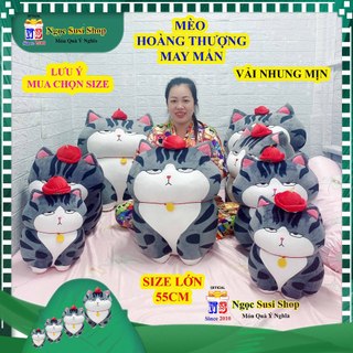 THÚ NHỒI BÔNG CON MÈO HOÀNG THƯỢNG MAY MẮN MÈO THẦN TÀI ĐẸP NHƯ ẢNH - GẤU BÔNG MÈO THƯỢNG ĐẾ [ NGỌC SUSI]