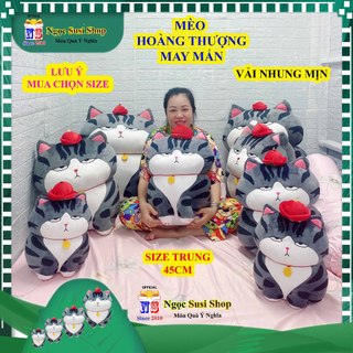 THÚ BÔNG MÈO HOÀNG THƯỢNG  MÈO THẦN TÀI MAY MẮN SIÊU DỄ THƯƠNG - GẤU BÔNG MÈO THƯỢNG ĐẾ HÀNG HOT [ NGỌC SUSI]