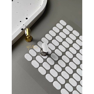 Keo silicon dán đế móng làm mẫu - tờ gồm 100 miếng keo trong