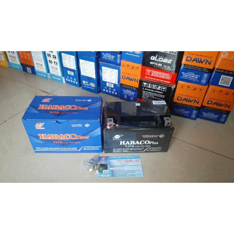 Ác quy 7A Lùn HABACO YJ7A (12V-7Ah/10Hr) | Shopee Việt Nam