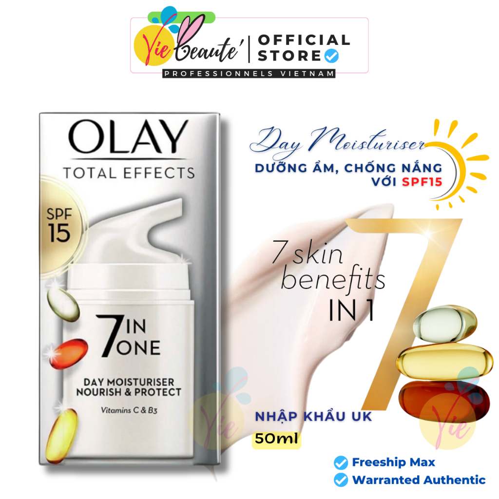 Kem Dưỡng Olay Total Effects 7 In 1 Moisturiser Nourish And Protect 50ml Dưỡng Da Chống Lão Hóa