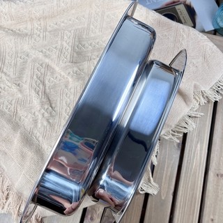Khay inox 40cm/33.5cm Oyatton [305] inox 18/10 sáng bóng dày dặn
