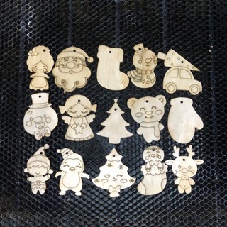 Combo 100 Hình Gỗ Tô Màu Noel - Quà Tặng Noel Siêu Đẹp - Trang Trí Noel - Decor Giáng Sinh