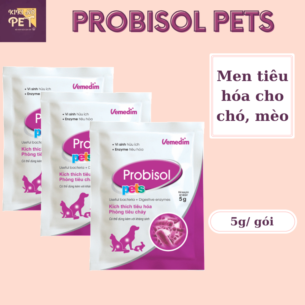 Men Tiêu Hóa Cho Chó Mèo PROBISOL PETS Gói 5g Kích Thích Tiêu Hoá Tăng ...