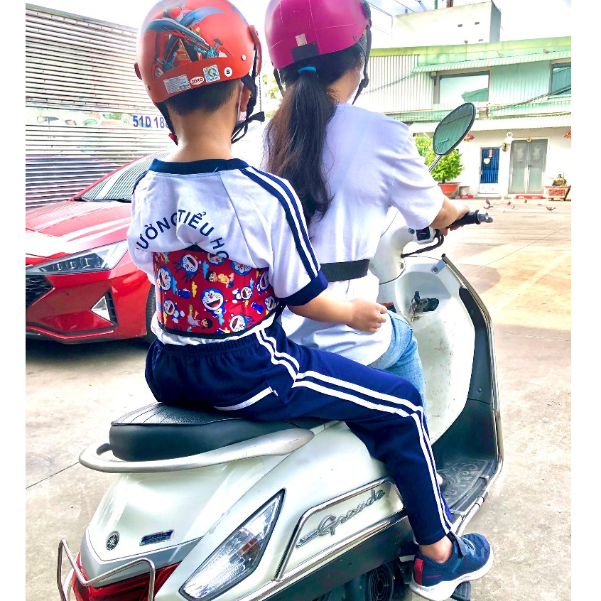 [ ĐAI LỚN ] Đai Lớn đi xe máy cho bé từ 1-10 tuổi an toàn , dày dặn họa tiết đáng yêu , xinh xắn cho bé