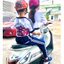 Đai Lớn đi xe máy cho bé từ 1-10 tuổi an toàn , dày dặn họa tiết đáng yêu , xinh xắn cho bé