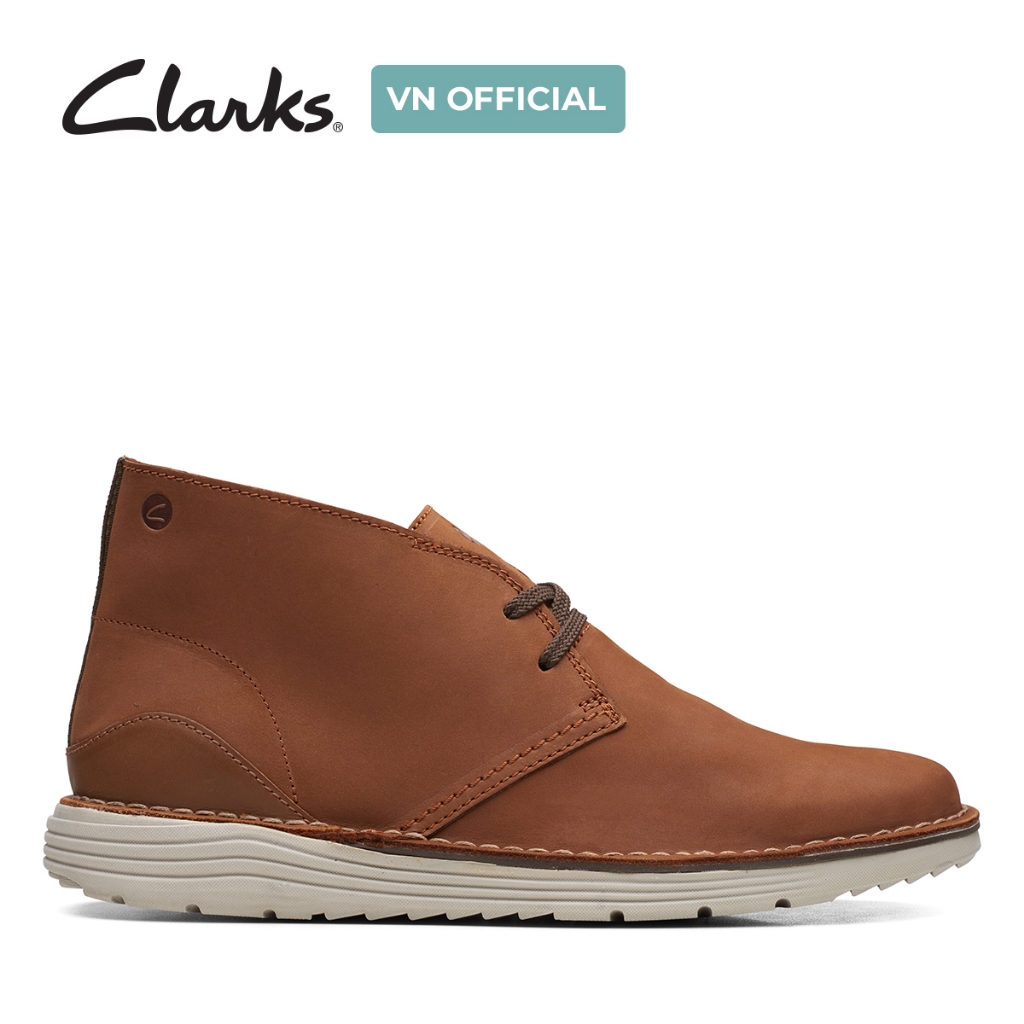 Ảnh Giày Bốt Cổ Thấp Da Nubuck Nam Clarks - Brahnz Mid 4