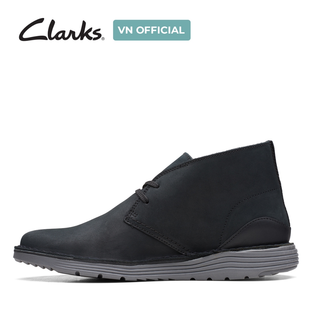 Ảnh Giày Bốt Cổ Thấp Da Nubuck Nam Clarks - Brahnz Mid 1
