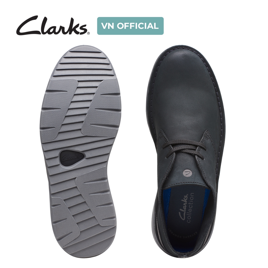 Ảnh Giày Bốt Cổ Thấp Da Nubuck Nam Clarks - Brahnz Mid 3