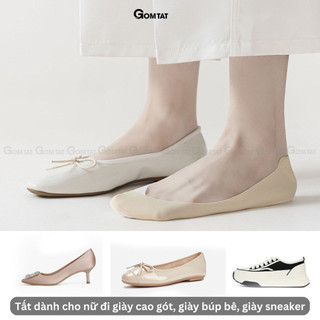 [MUA 5 TẶNG 1] Combo 5 đôi tất lười nữ GOMTAT, có đệm silicon chống tuột, chất liệu cotton mềm mại - SUX-1103-CB6