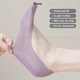 [MUA 5 TẶNG 1] Combo 5 đôi tất lười nữ GOMTAT, có đệm silicon chống tuột, chất liệu cotton mềm mại - SUX-1103-CB6