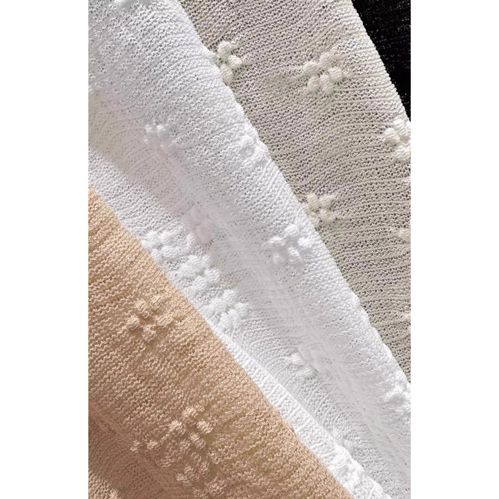 Áo cardigan nữ lưới tay dài hoa nổi , áo carigan trơn xịn co dãn nhiều dễ mix đồ - A26, A27
