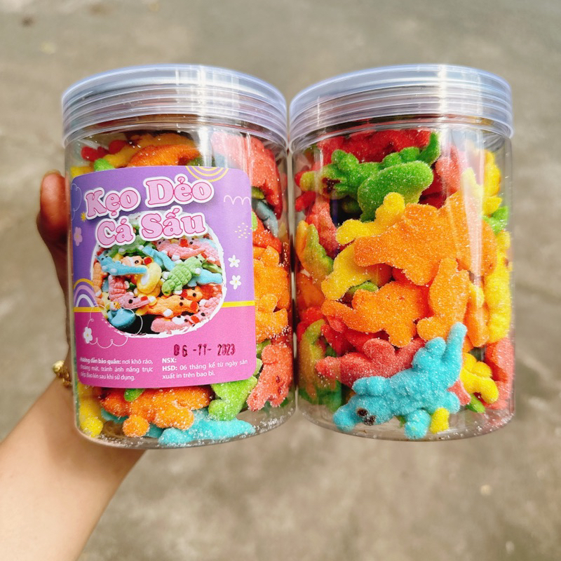 Kẹo Dẽo Cá Sấu Vị Trái Cây - 1hộp 300gr