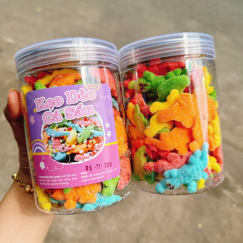 Kẹo Dẽo Cá Sấu Vị Trái Cây - 1hộp 300gr