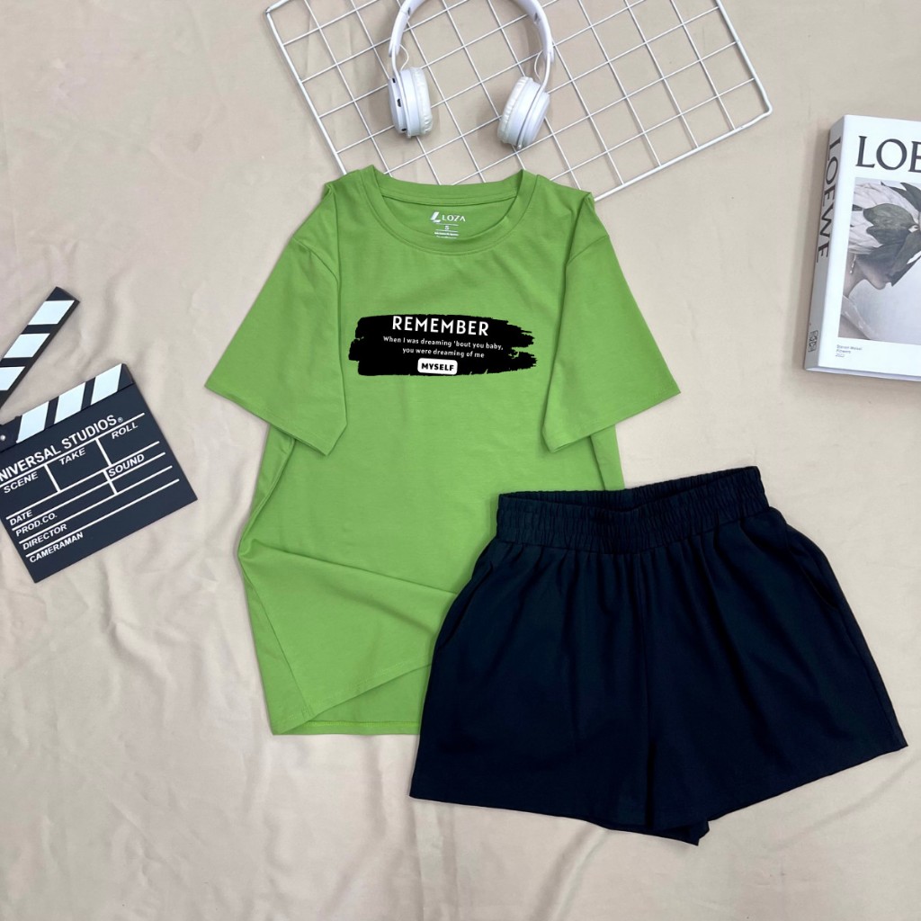 Ảnh Đồ bộ nữ LOZA 'Remember' form rộng - Set đồ nữ mùa hè chất liệu thun cotton 4 chiều - BP15 3