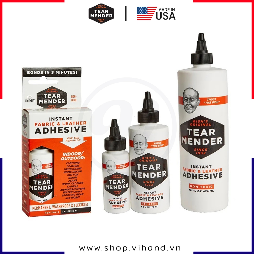 Keo dán vải & da chuyên dụng Tear Mender Instant Fabric and Leather