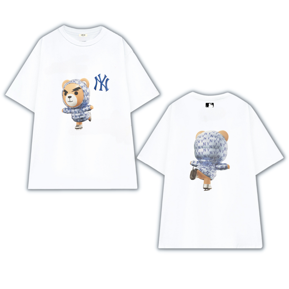 [VẢI 250 GSM] Áo Thun Đôi Gấu NY LA Trượt Tuyết Mẫu Mới Vải Cotton 100% Định Lượng Vải 250Gsm Cao Cấp Nhiều Màu - AP199