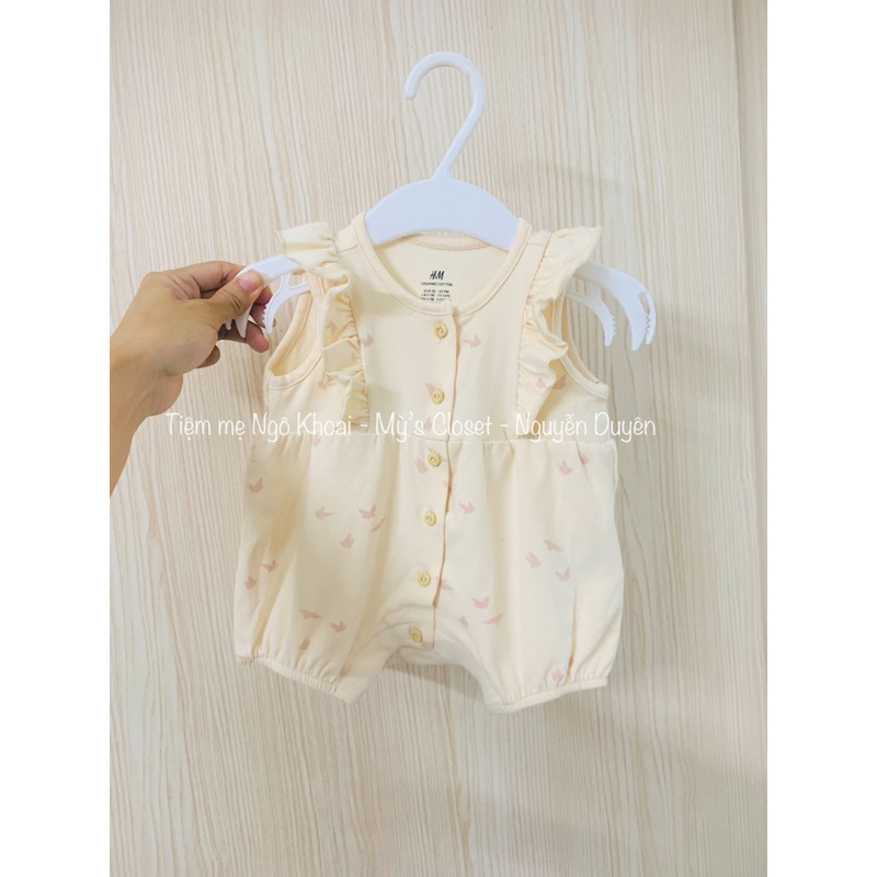 [MD25] Body đùi bé gái tay cánh tiên xinh chất liệu cotton organic