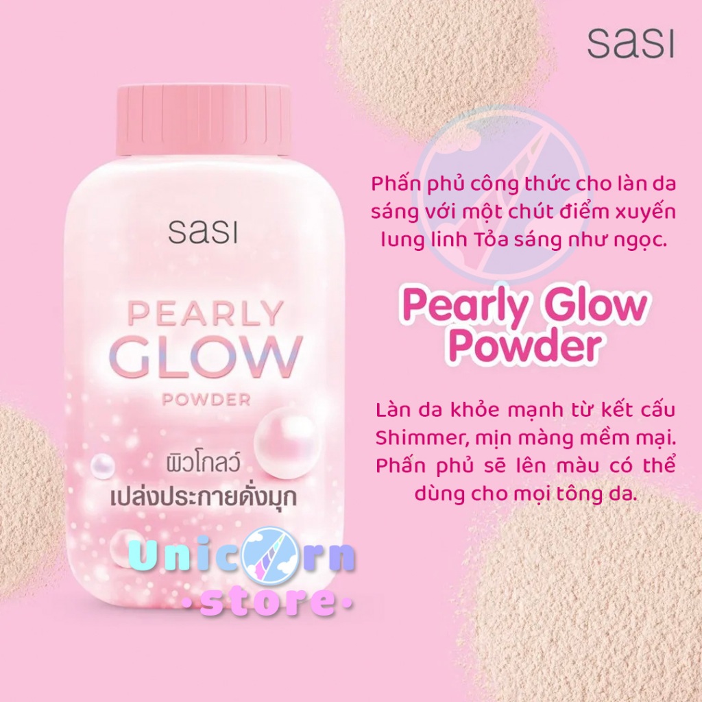 Phấn Phủ Bột Thái Lan SaSi All-Day Loose Powder 4 Công Thức Dịu Nhẹ An Toàn Phù Hợp Cho Mọi Loại Da 50G