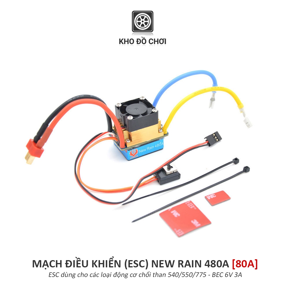Régulateur De Vitesse ESC 480A Bleu Pour Moteur 540/550/775 - Neuf, étanche