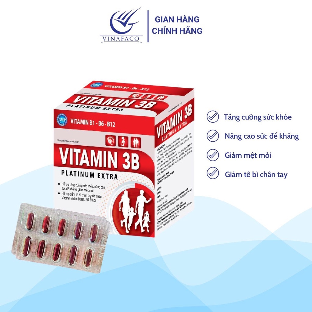 vitamin 3b b1 b6 b12 hộp 100 viên | Shopee Việt Nam