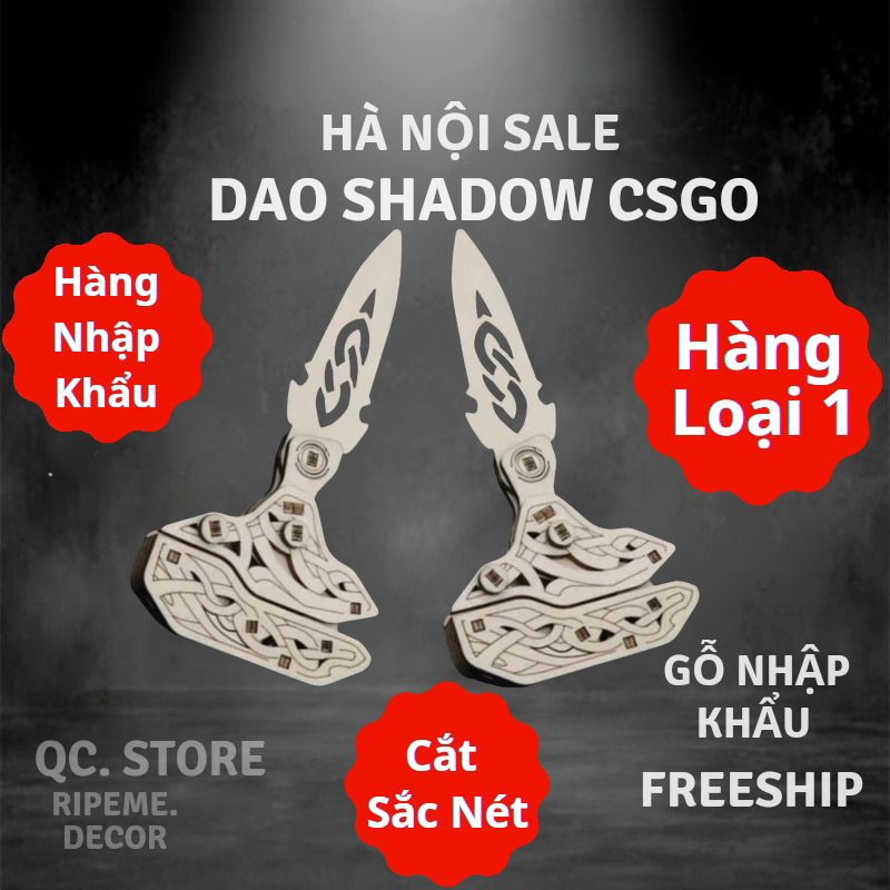 Mô hình CSGO Shadow Dagger bằng gỗ 3D - mô hình lắp ráp | Shopee Việt Nam