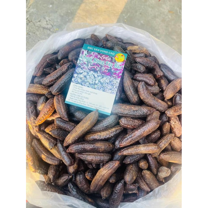 Chuối chín mật rừng Tây Bắc 1kg khô, thơm ngon, chuối chín cây sấy khô 1kg