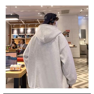 áo khoác hoodie zip nữ nam nỉ bông form rộng KONOVA có mũ chất liệu dày dặn