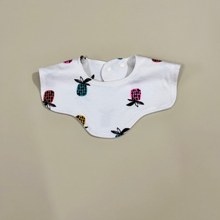 Yếm 2 lớp hình cánh hoa chất liệu cotton xuất Hàn cho bé gái