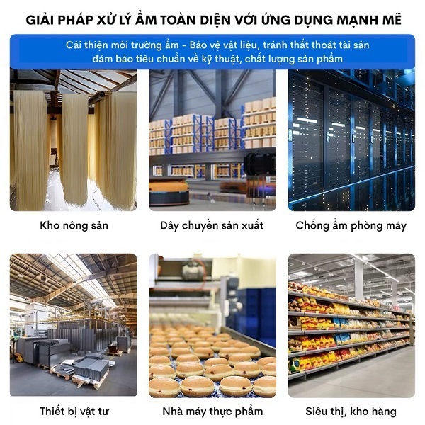 Máy hút ẩm công nghiệp FUJIHAIA DH90W công suất 90l/1 ngày sử dụng cho kho xưởng sản xuất, văn phòng...BH 24 tháng