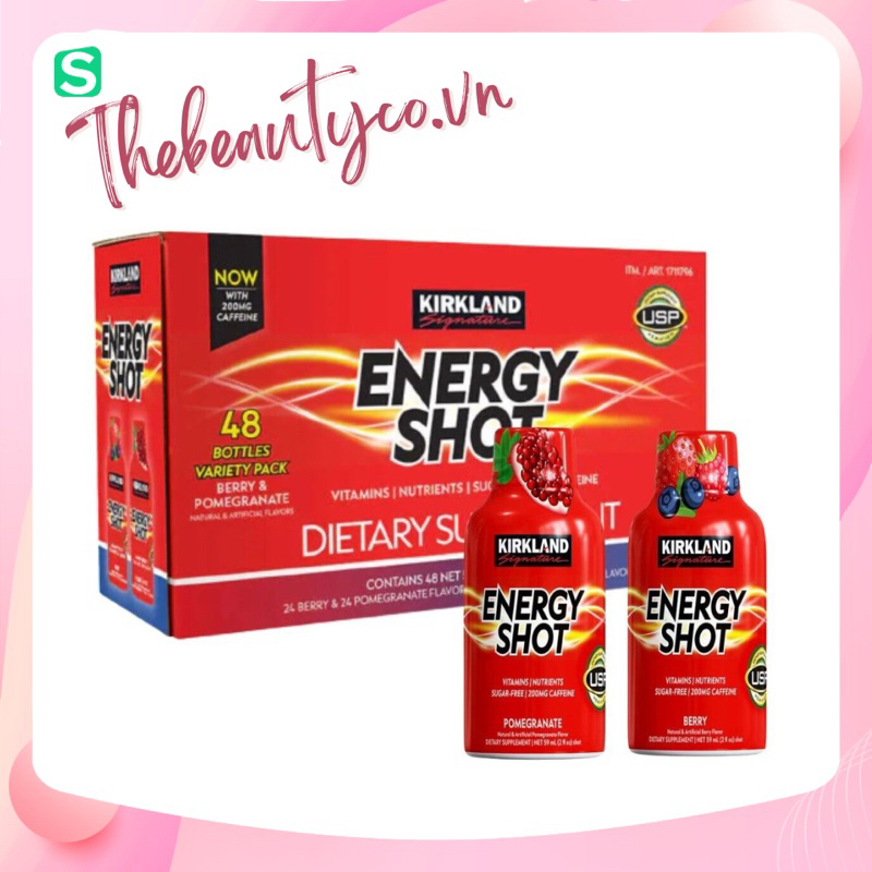 (Bill US) Thức uống tăng lực Kirkland Signature Energy Shot 59ml