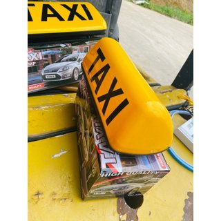 Mào TAXI hút nam châm có đèn LED gắn nóc ô tô, kích thước 28cm và 35cm, dùng điện 12v