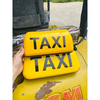 Mào TAXI hút nam châm có đèn LED gắn nóc ô tô, kích thước 28cm và 35cm, dùng điện 12v