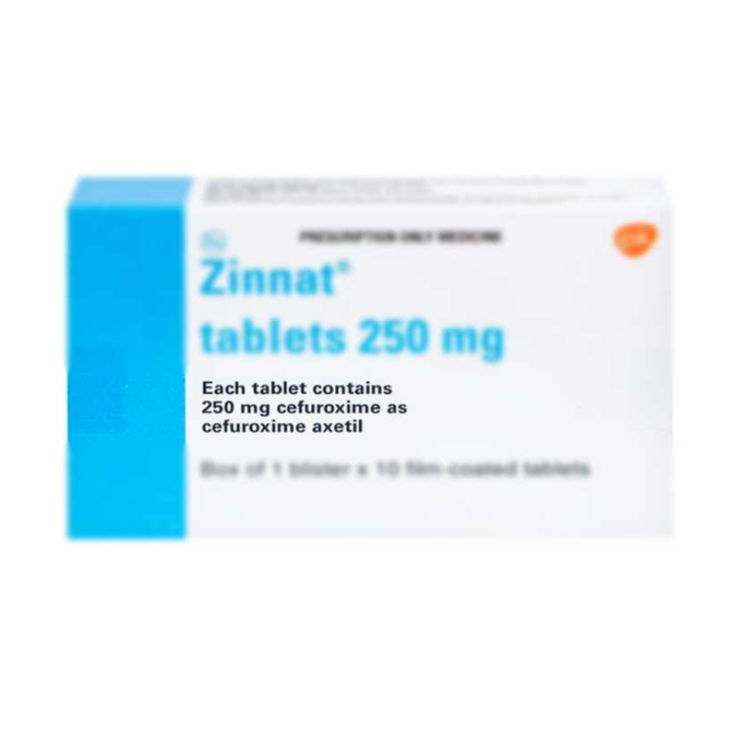 Zinnat 250 by GlaxoSmithKline (GSK) is indicated for the treatment of