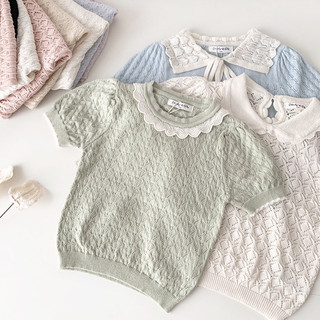 𝐀𝐩𝐫𝐢𝐥 𝐛𝐞́𝐛𝐞́ - Cutemily Tổng hợp Áo len mỏng thu hè thoáng mát cho bé gái màu pastel đáng yêu