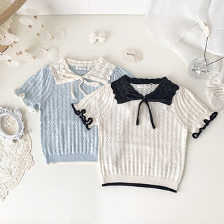 𝐀𝐩𝐫𝐢𝐥 𝐛𝐞́𝐛𝐞́ - Cutemily Tổng hợp Áo len mỏng thu hè thoáng mát cho bé gái màu pastel đáng yêu