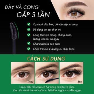 Chuốt Mi Browit Lift & Lock Mascara Uốn Cong Và Dày Mi #Sexy Black 6G