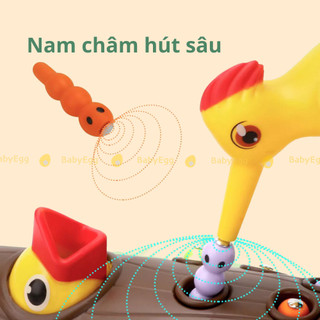 Đồ chơi GIÁO DỤC trẻ em thông minh Bộ chim gõ kiến bắt sâu cho bé trai bé gái phát triển trí tuệ- 13426
