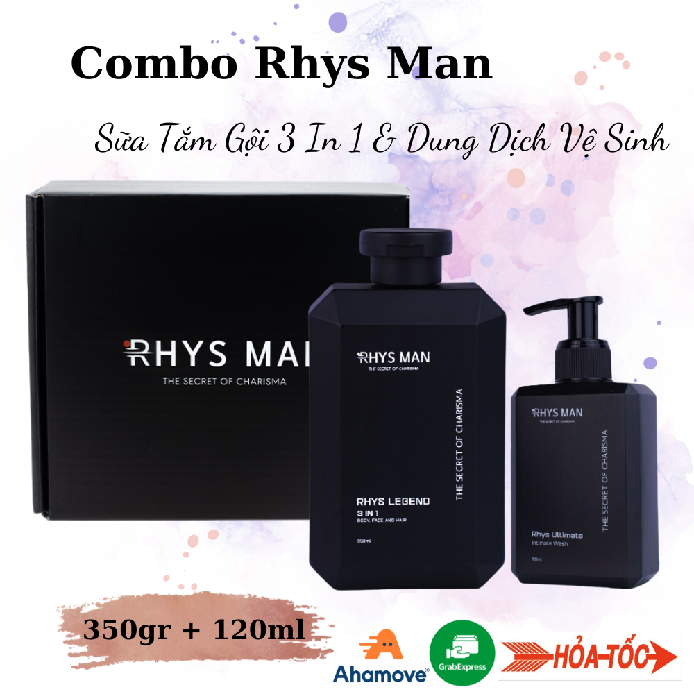 Bộ Quà Tặng Tinh tế Rhys Man: Sữa Tắm Gội Nam 3 In 1 Legend 350ml Và ...