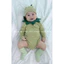 Áo bodysuit dài tay kèm mũ ếch xanh cho bé NGÔ KHOAI MỲ