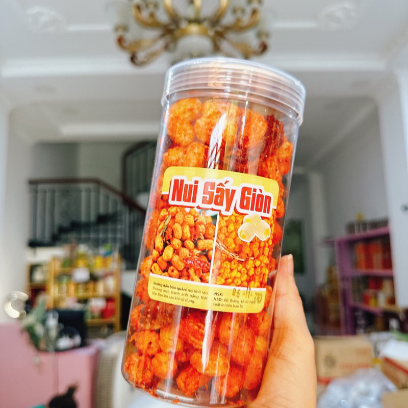 Nui Sen Lăc Khô Bò Sấy Lá Chanh loại 1 đặc biệt -1lon pet 320gr