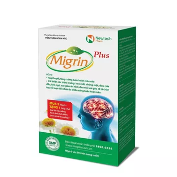 Kiểm soát Thiếu máu não nhanh chóng nhờ Migrin Plus - Hộp 60 viên