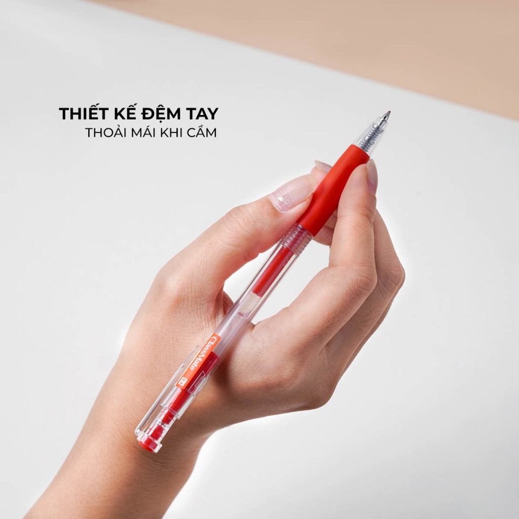 Bút Gel Bấm CLASSMATE Bút Nước Ngòi 0.5mm, Bút Gel Xanh Đen Đỏ Tím, Mực Không Thấm Nước Viết Bài CL-GP106/109/110/112