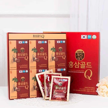 Nước Sâm Q Gold và Q Plus - HÀN QUỐC thành phần Hồng Sâm, Linh Chi, Lộc Nhung Hươu